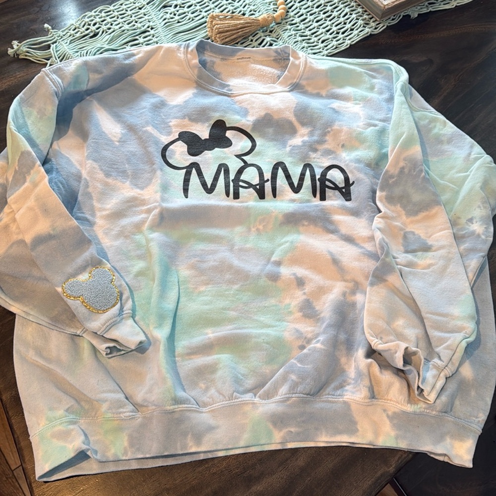 Disney Mama Tie Dye Crewneck